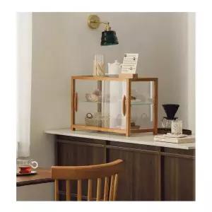 유리 원목 쇼케이스 디저트 진열장 카페 쿠키 유리장