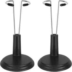 하트툴 조절 가능한 인형 스탠드 4인치 푹신한 플라스틱 디스플레이 홀더 지지 접이식 허리 액션 피규어