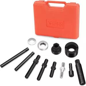 DNA 모터링 12Pc 파워 스티어링 풀리 풀러 제거기 및 설치 도구 키트 대부분의 엔진 TOOLS-00295