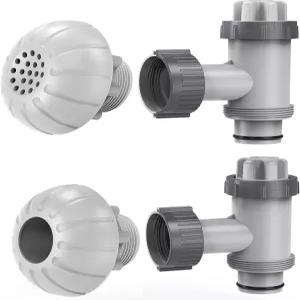 서머버디 지상 풀 부품 플런저 밸브가 있는 Intex/베스트웨이/콜먼용 교체 펌프 1.5인치 출구 스트레이너