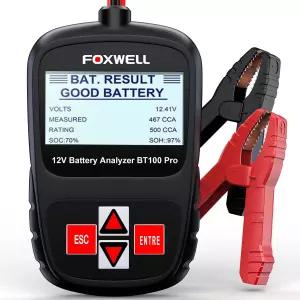 FOXWELL BT100 프로 자동차 배터리 테스터 12V 부하 100-1100CCA 디지털 분석기 트럭 오토바이 SUV 보트