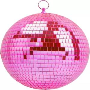 뮤즈탑 8인치 핑크 디스코 볼 파티용 미러 DJ 스테이지 웨딩 홈 데코