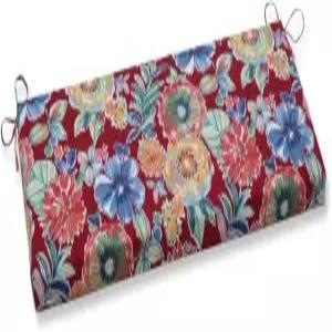 넥타이 날씨 페이드 저항성이 있는 베개 퍼펙트 브라이트 플로럴 실내/외 소파 세트 벤치 스윙 쿠션 18인치