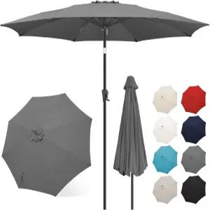 FLAME SHADE 야외 시장 파티오 테이블 우산 포함 및 틸트 7.5피트 10피트