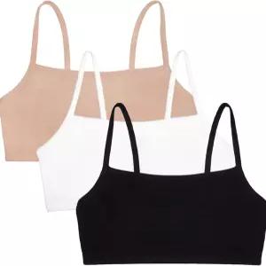 룸 여성용 스파게티 스트랩 면 스포츠 브라의 열매 - 하루 종일 편안함