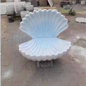 돌잔치 촬영소품 조개 조각상 바이올렛 포토테이블