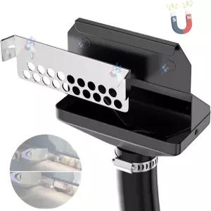 블랙스톤 그리스 캐처를 위한 업그레이드된 후면 배수 깔때기 탈착식 마그네틱 게이트가 있는 밀폐형 트랩