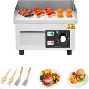 14인치 상업용 전기 그릴 스테인리스 스틸 조리대 삽 브러시가 있는 플랫 탑 레스토랑 테판야키 조리 장비