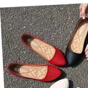 여성 푹신한신발 소포트플랫 소프트가죽 슈즈 260까지 빅사이즈플랫 플랫