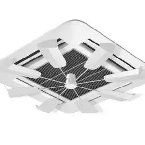 (색상 화이트)무타공 실링팬 천장형 시스템에어컨 거실 바람막이 날개 가림막 윈드바이저 바람개비