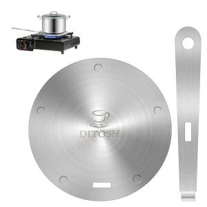 DITOSH 9.4인치 인덕션 쿠커 어댑터 플레이트 알루미늄 주방 열 탈착식 모카 포트 24cm 히트 가정 스테인리스 및 캠핑용 메이커 전도체 커피 스틸 싱크, 손잡이