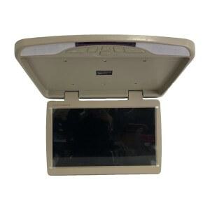 쿤파인 카 오버헤드 플레이어 17.3인치 와이드 IPS 스크린 비디오 자동차 루프 마운트 모니터 스테레오 플립 다운 리모컨 없음 DVD 베이지