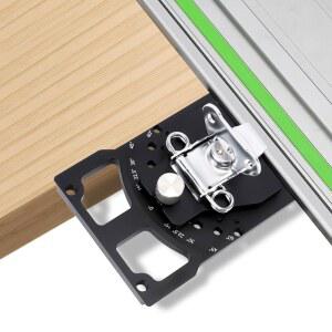 -60 에서 60 각도 컷을 위한 WODHMIEY 호환 가이드 톱 레일, 측정 가능, 파워텍 목공용 다각도 스퀘어, 조절식 트랙