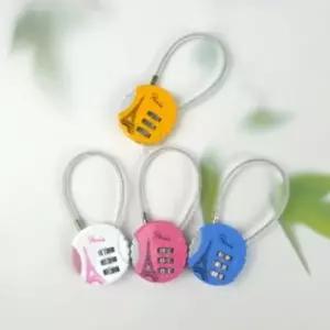 와이어 비밀 번호 자물쇠 소형 다이얼 자물쇠 독서실 사물함 휴대용