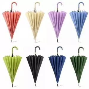 경량 장우산 방수 고급 장우산 휴대용 튼튼 3단 자동