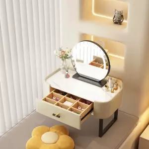 모던 미니 좌식 화장대 거울포함 서랍 화장 메이크업