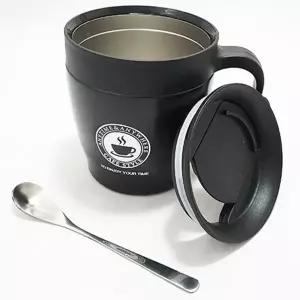 휴대용 텀블러 컵 보온 스테인리스 텀블러 뚜껑 찻잔 세트 커피