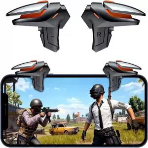 게임용 PIRQ 휴대폰 트리거 PUBG콜 오브 듀티나이브스 아웃을 위한 4가지 손가락 작동 고감도 조준 및 슈팅