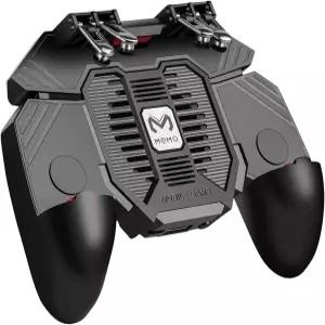 및 안드로이드용 DELAM 모바일 게임 컨트롤러 쿨링 팬이 있는 퍼그 게임용 휴대폰 트리거 게이밍 그립