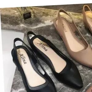 여자 플랫 슈즈 슬링백힐 구두 신발 미들힐 여성슬링백 굽 여성펌프스 3 5cm 여성구두 하