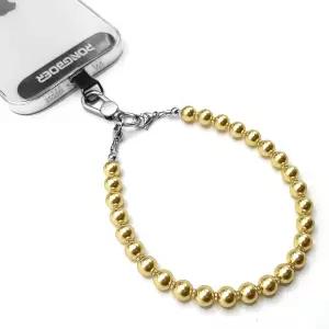 롱보어 비즈 휴대폰 스트랩 프리미엄 크리스탈 펄 랜야드 우아한 체인귀엽고 광택이 나는 손목 여성용 선물