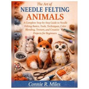 바늘 촉감 동물의 기술: 촉감의 기초, 도구, 기법, 색상 혼합, 질감 및 초보자를 위한 창의적 프로젝트에 대한 완전한 단계별 가이드