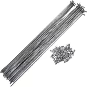 리파이록 36pcs 14G 벤드 자전거 스틸 스포크 250mm 984인치 사이클 산악 MTB 자동차 교체 부품용 황동