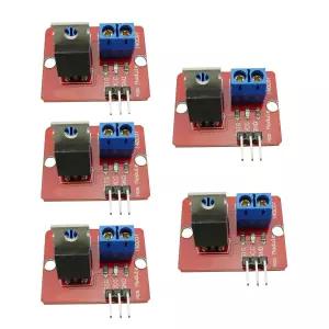 Ferwooh 5PCS 33V5V IRF520 드라이버 모듈 MOSFET MOS 튜브 전계 효과 트랜지스터 마이크로컨트롤러 구동