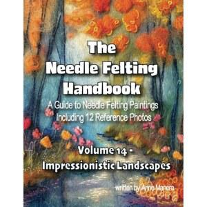 바늘 촉감 핸드북 12장의 참고 사진 14권을 포함한 그림 가이드 - 인상주의 풍경