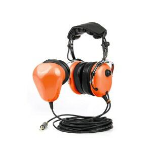 노이즈 캔슬링 마이크, PTT 버튼, 편안한 이어 패드, 플러그가 있는 25피트 스트레이트 코드가 R SPIDER 무선 항공 공항 지상 승무원 헤드셋