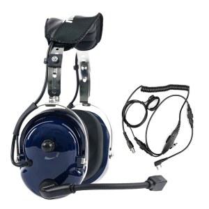 레테비스 소음 감소 무전기 헤드셋, 볼륨 조절 가능, 핸즈프리, VOX 기능, 레이싱, 항공, UTV, 마이크 포함 양방향 라디오 헤드셋 (1팩)