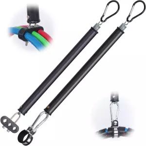 Cheemuii 2 PCS 16인치 싱글 텐더 스프링 키트 3in1 호스 홀더 및 3홀 클램프 헤비 듀티 트럭 트레일러