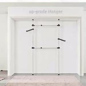 ( )고정식 행거 38mm 2단 수납행거 옷걸이행거