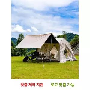 프리미엄 대형 쉘터 야외용 방수 텐트 두꺼운 방염 투인원 에어텐트 쉘터텐트 돔텐트