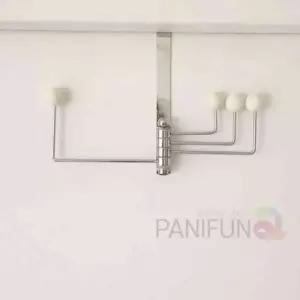 ( )옷걸이 회전 행거 후크 4구 옷걸이행거봉 수납행거 옷걸이행거4단 도어행거 도어후크옷걸이