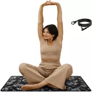 더 나은 수면을 위한 MINPWNP 접지 매트 세트 15피트 코드가 있는 23.6x35.4인치 패드 불면증 불안 감소