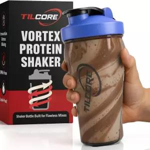 틸코어 보텍스 프로틴 쉐이커 보틀 24oz/700ml - 쉐이크 및 스무디용 프리미엄 BPA 프리 운동 전 컵 누수