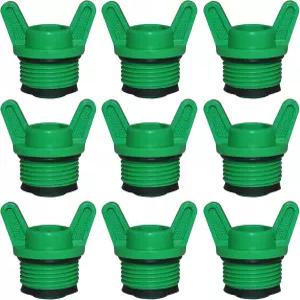 10피스 PT 남성 실 PPR 파이프 플러그 정원 관개 튜브 마개 배수 잔디 장비용 캡34인치