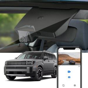 현대 산타페 2024-2026(부품 번호 #P6000), OEM 팩토리 룩, UHD 2160P 비디오, 내장 WiFi 및 APP, 루프 레코딩, G-센서, 플러그 앤 플레이, 64GB 카드에 적합한 Fitcamx 4K 대시캠