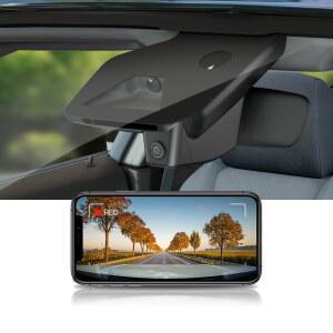 RAM 1500 2025 2026 RHO (HD2-D4120), 통합 OEM 룩, UHD 2160P 비디오, 내장 WiFi 및 APP, 루프 레코딩, 충돌 센서, 야간 시야, 플러그 앤 플레이, 64GB 카드에 적합한 Fitcamx 4K 대시