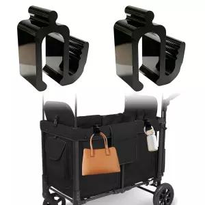 범용 왜건 액세서리 30kg 적재 용량으로 업그레이드된 사이드 후크 - 견고한 유모차 및 공간 절약 여행용