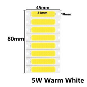 8개 LED 라이트 3V 9V 15V 자동차 12V COB 300MA 벽등 화이트 17V 플래시라이트 3W 튜브 코브 1W 조명 전구 5W