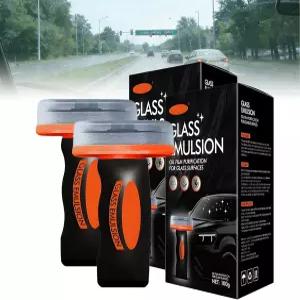 자동차용 2PCS 유리 유막 제거제 자동차 창문용 청소 에멀젼 보드가 있는 롤온 컴파운드 안전 운전을 위한