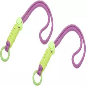 PATIKIL 패러코드 키링 2개입 휴대폰 키체인 로프 손목 끈 키 걸이용 스프링 링이 있는 꼬인 스트랩 퍼플