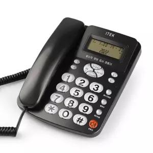 아이텍 IK-320/블랙 발신자표시 CID 유선전화기 카드단말기/FAX연결가능 전화기 업소용 사무용