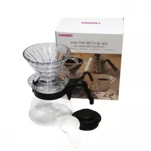 하리오 커피 드리퍼 원두커피 여과 필터 포트 핸드드립 서버 세트