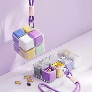 ( )리빙코어 큐브 알약케이스 요일별 여행용 휴대용케이스