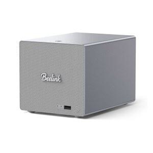 Beelink Me Pro, 미니 PC NAS, 인텔 N150 CPU, 16GB LPDDR5, 1TB SSD, 3*M.2 PCIe3.0 SSD 슬롯 + 2*HDD 베이(MAX 72TB), 5G 2.5G 듀얼 LAN / WiFi6 BT5.4, 4K 미디어 라이브러리, 프라이빗 클라우드, 소프트 라우터
