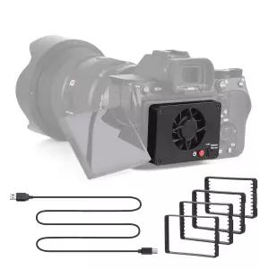 소니 A7M4ZVE1A6700A7C2A7S3ZVE10F30용 캐논 R5R6R7용 후지필름 T4 카메라용 2개의 팬 속도 4pc 장착