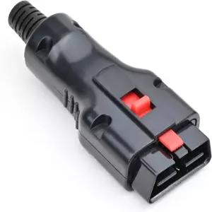 OLLGEN 자동차 OBD2 16핀 남성 배선 커넥터 어댑터 진단 도구용 표준 OBD OBDII 플러그